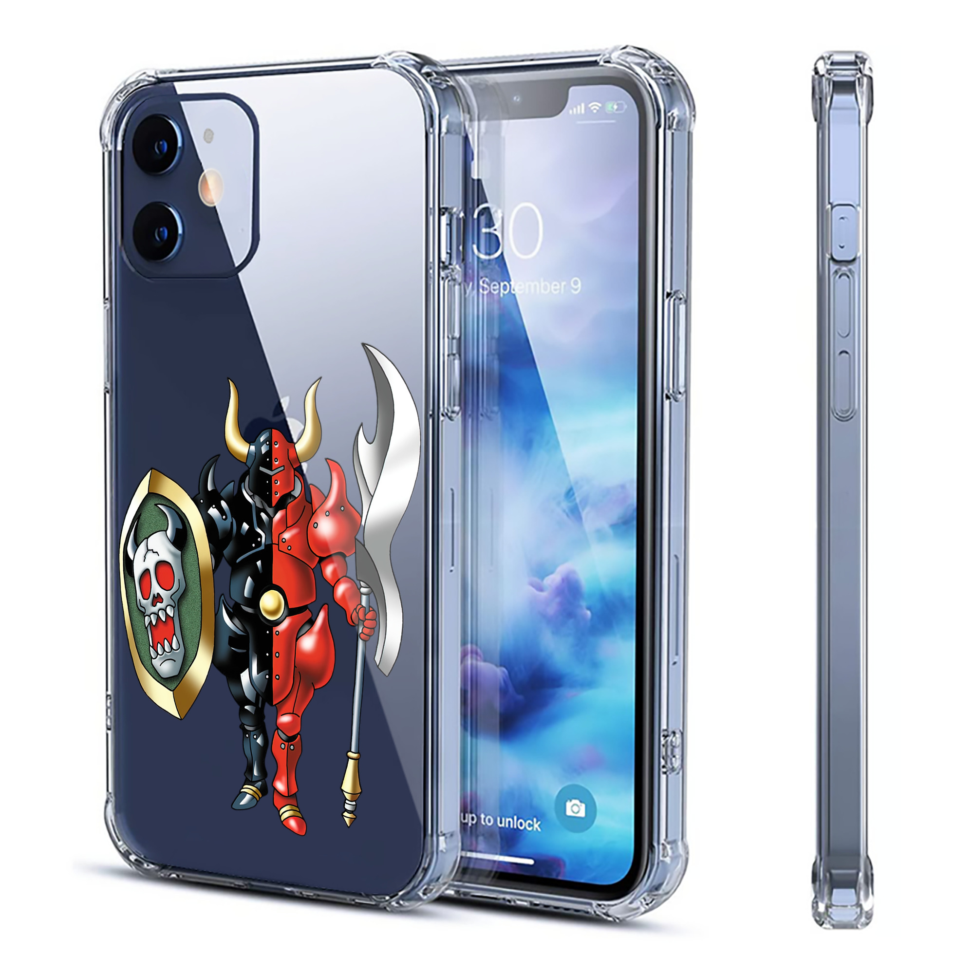 （画像用） ドラゴンクエスト Doragon Kuesuto Dragon Quest 【iPhone 12シリーズ対応】透明スマホケース（クリアソフトケース）